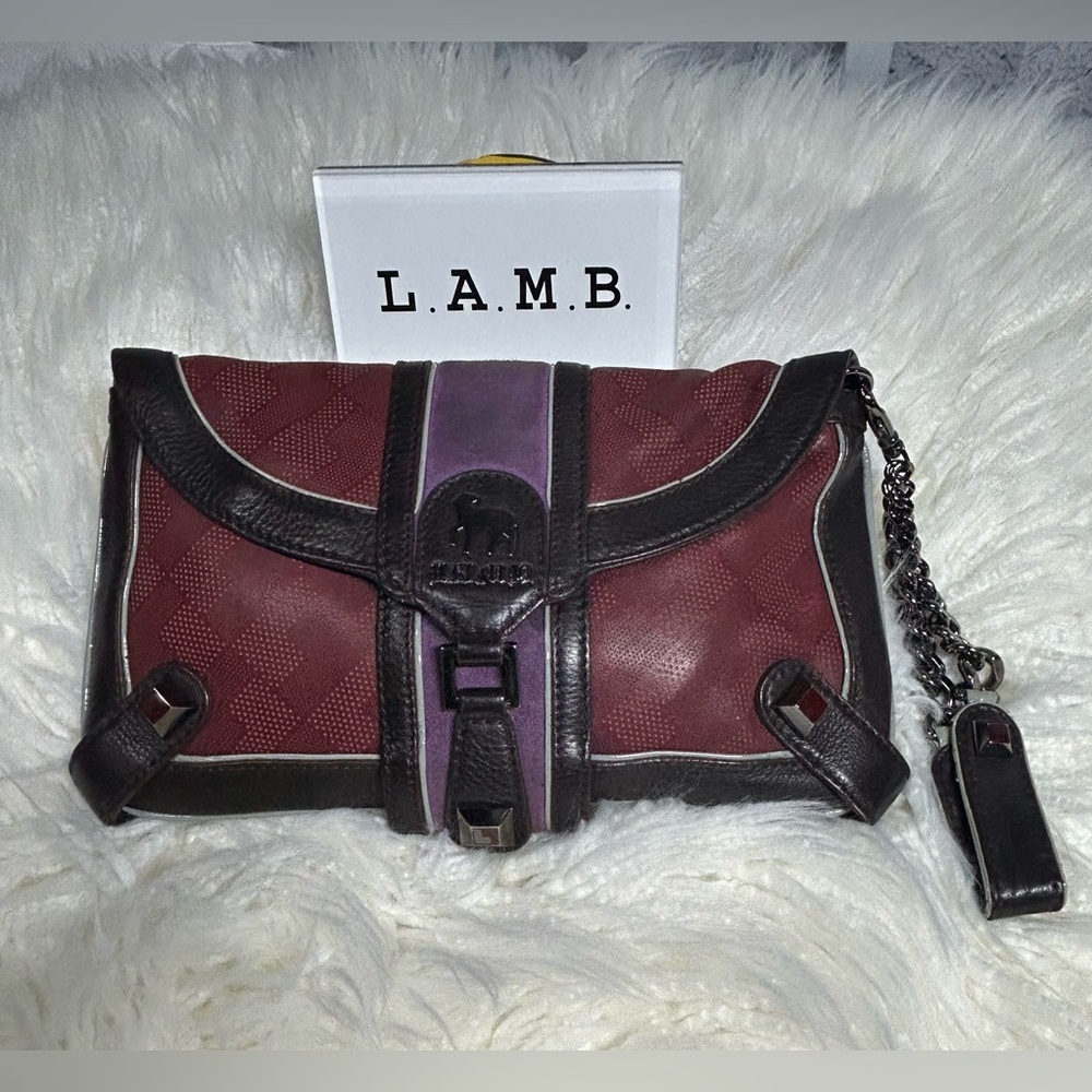 L.A.M.B. Designer 💯 Leather Wristlet🔥